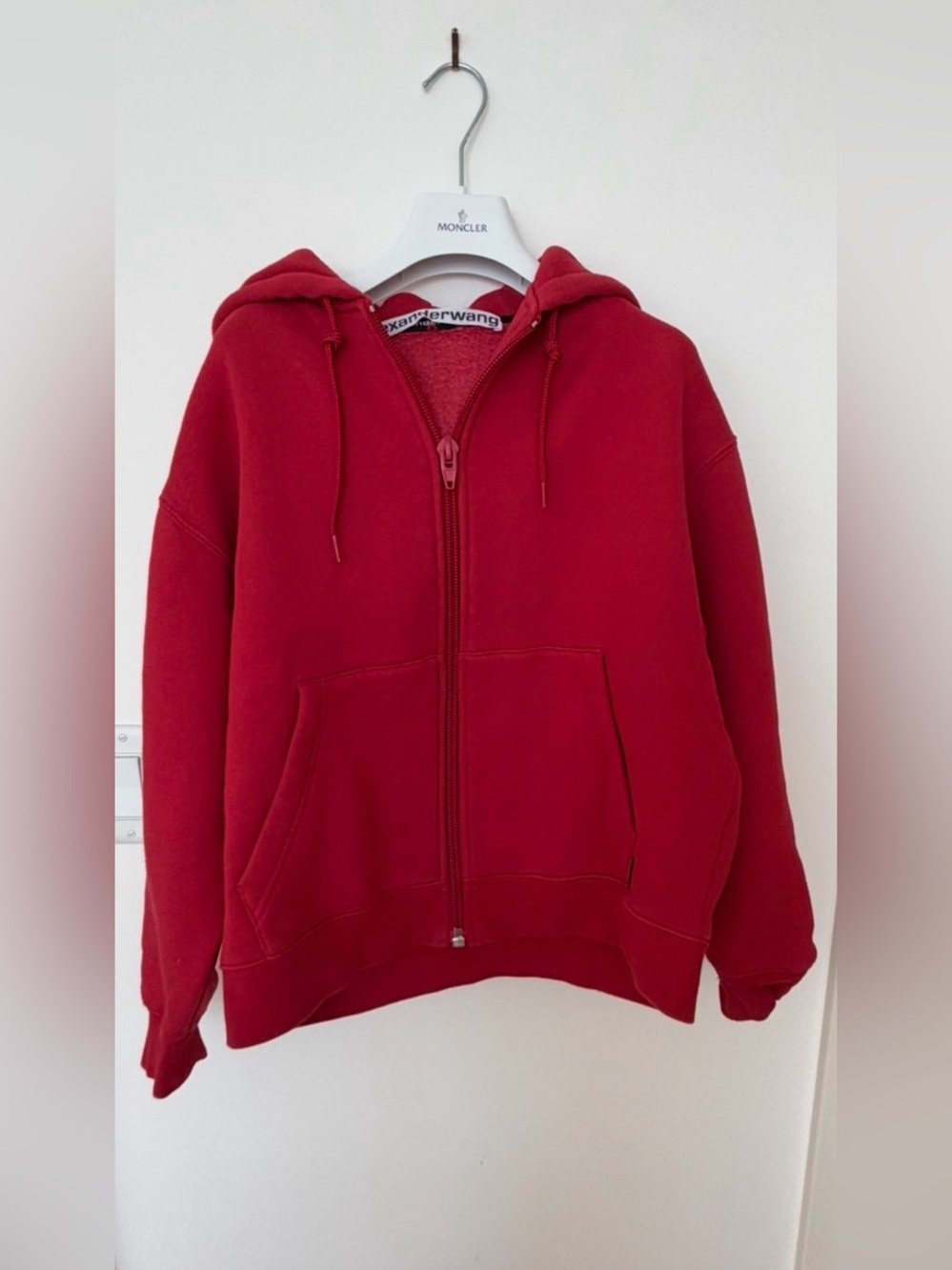 Alexander Wang Red Zip Hoodie set